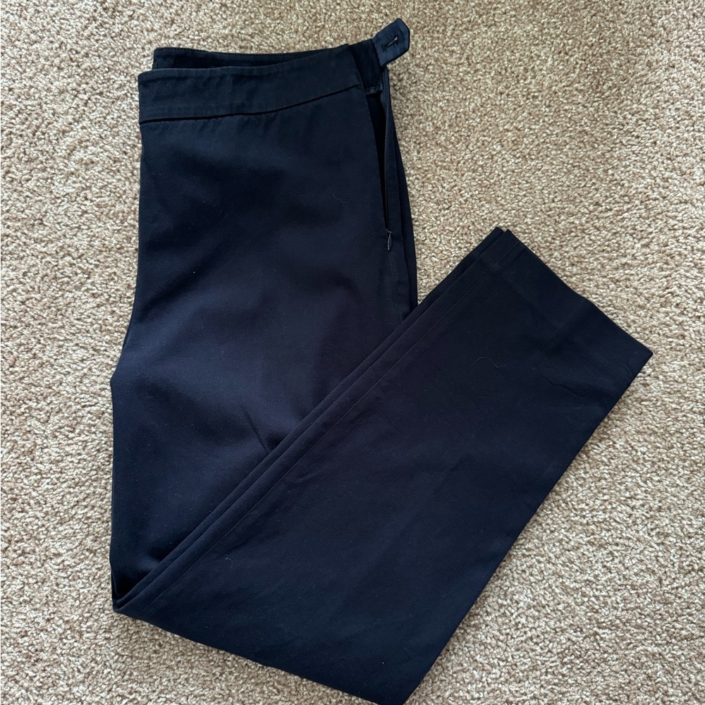Talbots Chatahm Side-zip Ankle Pant - Navy Blue - 12